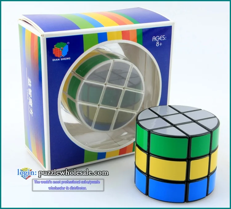 

Diansheng Round Shape 3 Layer 3x3x3 Column Barrel Magic Cube Puzzle IQ Brain Teaser Toys Speed Magic Cube Puzzle Toys for Kids