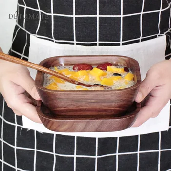 New product manual creative dessert black walnut didn't cover with wooden dishes suit rice wooden bowls wooden lunch box
New product manual creative dessert black walnut didn't cover with wooden dishes suit rice wooden bowls wooden lunch box