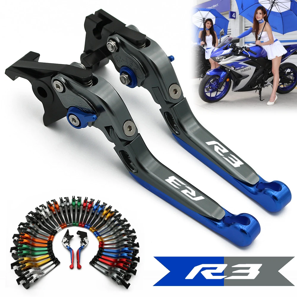 Laser Logo R3 Red&Titanium CNC Adjustable Folding Extendable Motorcycle Brake Clutch Levers For Yamaha YZF R3 2014 2015 2016
Laser Logo R3 Red&Titanium CNC Adjustable Folding Extendable Motorcycle Brake Clutch Levers For Yamaha YZF R3 2014 2015 2016