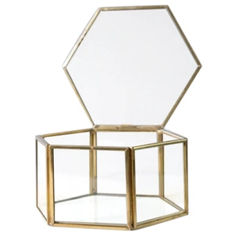 Geometric Clear Glass Jewelry Box Jewelry Organizer Holder Tabletop Succulent Plants Container Home Jewelry Storage
Geometric Clear Glass Jewelry Box Jewelry Organizer Holder Tabletop Succulent Plants Container Home Jewelry Storage