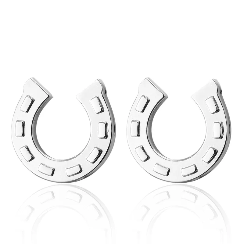 

HYX Jewelry silvery Horseshoe metal Brand Cuff Buttons French Shirt Cufflinks For Mens Fashion Cuff Links