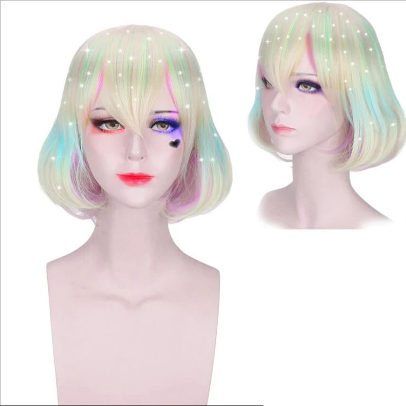 Houseki no Kuni Diamond Short Natural Wave Colorful Bob Synthetic Cosplay Wig with Side Bangs For Women Girls Party Costume
Houseki no Kuni Diamond Short Natural Wave Colorful Bob Synthetic Cosplay Wig with Side Bangs For Women Girls Party Costume