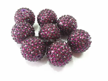 Wholesale ! Large Size 24mm 80pcs/lot Dark Purple Resin Rhinestone Beads For Chunky Jewelry Making
Wholesale ! Large Size 24mm 80pcs/lot Dark Purple Resin Rhinestone Beads For Chunky Jewelry Making