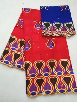 African fabrics 100%cotton fabric for wedding red and blue high quality lace latest swiss voile lace fabric 5+2yards/Set HHH002.
African fabrics 100%cotton fabric for wedding red and blue high quality lace latest swiss voile lace fabric 5+2yards/Set HHH002.