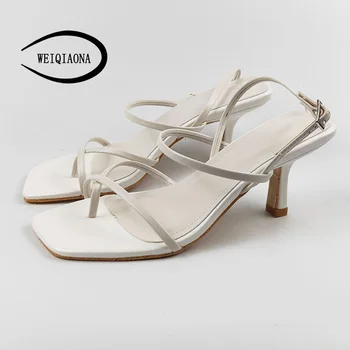 WEIQIAONA Genuine Leather Women's shoes Thin heel Square head Thin strap sandals women's sandals
WEIQIAONA Genuine Leather Women's shoes Thin heel Square head Thin strap sandals women's sandals