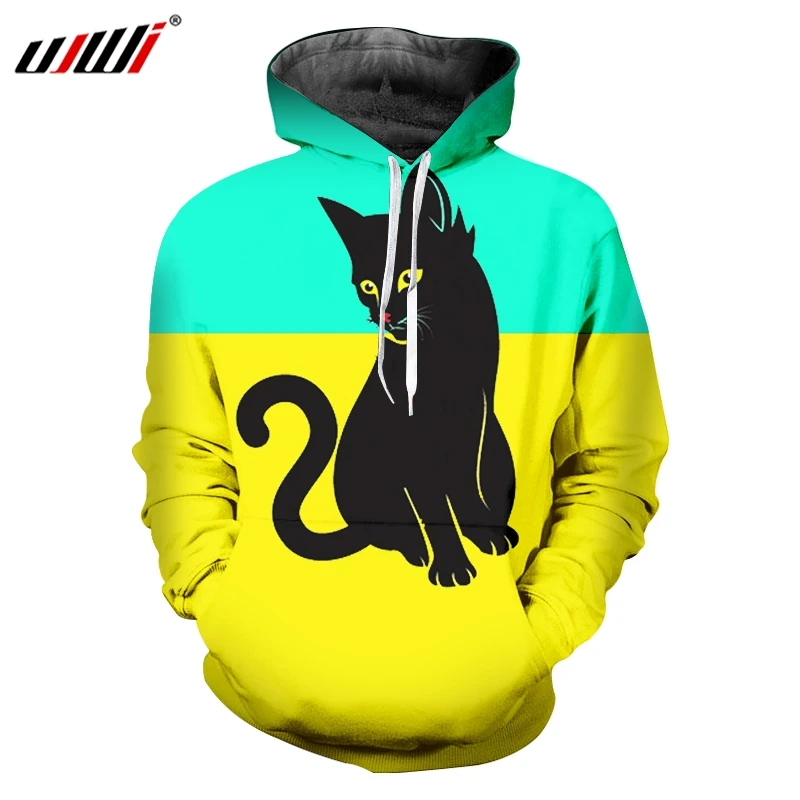 UJWI Man New Lovely Animal Hoodies 3D Printed Cat Best Selling Green Yellow Stitching Wholesale Personality Men's Pullover
UJWI Man New Lovely Animal Hoodies 3D Printed Cat Best Selling Green Yellow Stitching Wholesale Personality Men's Pullover