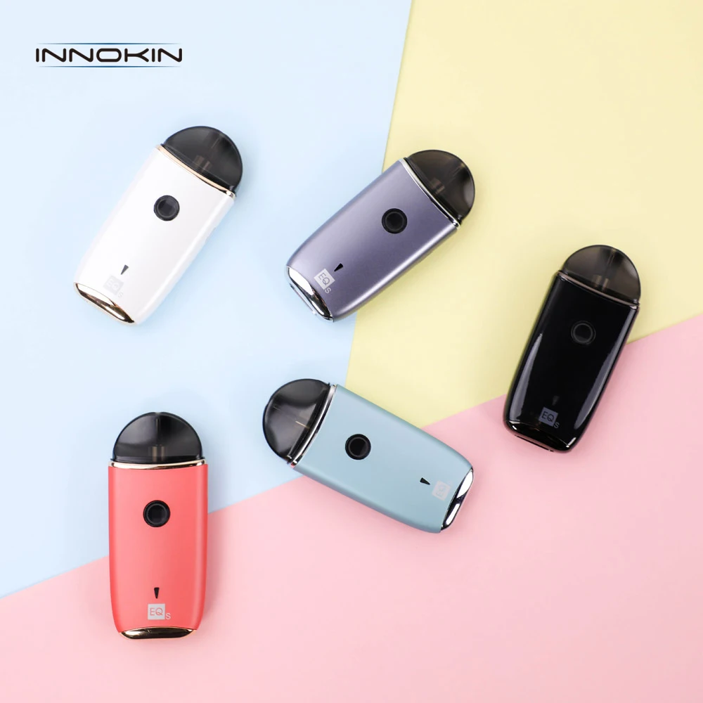 Original Innokin EQs Pod Kit Vape With 800mah Mod 2ml Cartridge Atomizer 0.48ohm Coil Head Electronic Cigarette VS innokin EQ
Original Innokin EQs Pod Kit Vape With 800mah Mod 2ml Cartridge Atomizer 0.48ohm Coil Head Electronic Cigarette VS innokin EQ