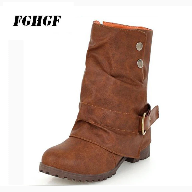 Fashion new short boots leisure low heel square heel women's boots Army green black gray brown women's shoes size 40-43
Fashion new short boots leisure low heel square heel women's boots Army green black gray brown women's shoes size 40-43