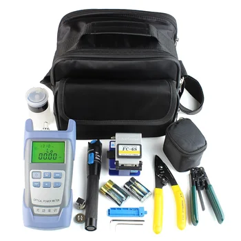 2019 New Arrival 13pcs/set FTTH Fiber Optic Tool Kit with Fiber Cleaver -70~+10dBm Optical Power Meter Visual Fault Locator 5km
2019 New Arrival 13pcs/set FTTH Fiber Optic Tool Kit with Fiber Cleaver -70~+10dBm Optical Power Meter Visual Fault Locator 5km