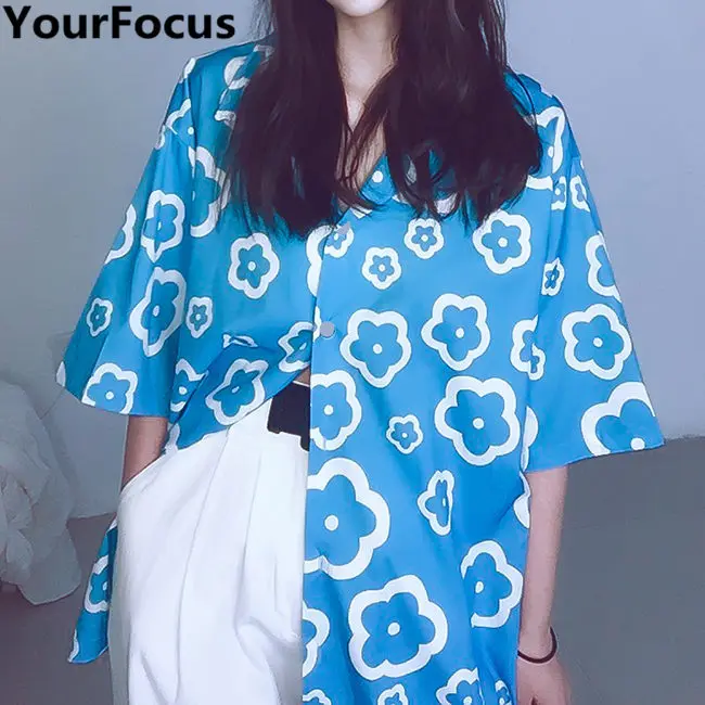 Summer Japanese style kawaii cute lolita sky blue color flower pattern printting oversize short sleeve women shirts YQ-1002
Summer Japanese style kawaii cute lolita sky blue color flower pattern printting oversize short sleeve women shirts YQ-1002