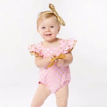 YK&Loving Cute Baby rompers for girl clothes sleeveless Ruffles Gold Polka Dot Pink Black baby clothes newborn baby girl clothes
YK&Loving Cute Baby rompers for girl clothes sleeveless Ruffles Gold Polka Dot Pink Black baby clothes newborn baby girl clothes