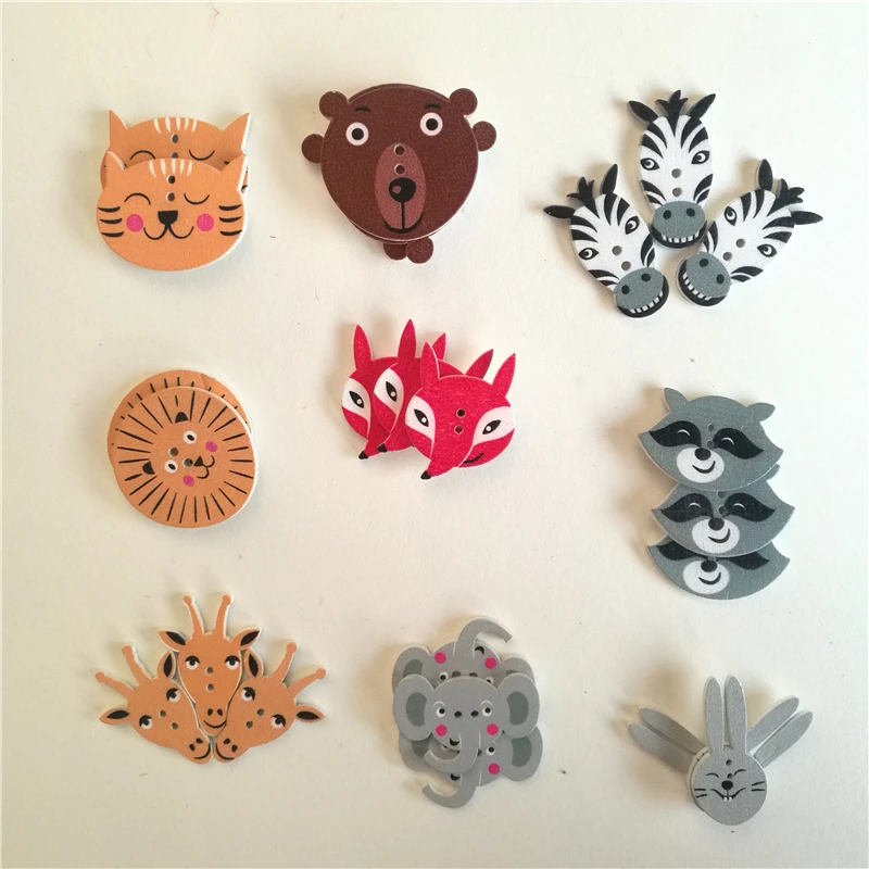 50PCs Random Mixed Scrapbooking Buttons Wooden Buttons Animal Sewing Accessories Two Holes Wood Decorative Sewing Button 5-30mm
50PCs Random Mixed Scrapbooking Buttons Wooden Buttons Animal Sewing Accessories Two Holes Wood Decorative Sewing Button 5-30mm