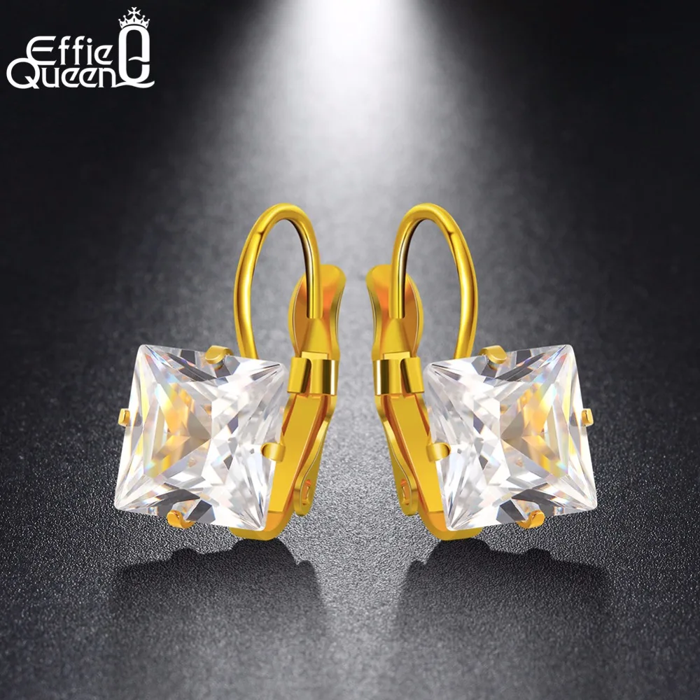 Effie Queen Gold _color 5 Color CZ Zircon Square Hoop Earrings For Women Fashion Wedding Jewelry Stainless Steel Earring IE74
Effie Queen Gold _color 5 Color CZ Zircon Square Hoop Earrings For Women Fashion Wedding Jewelry Stainless Steel Earring IE74
