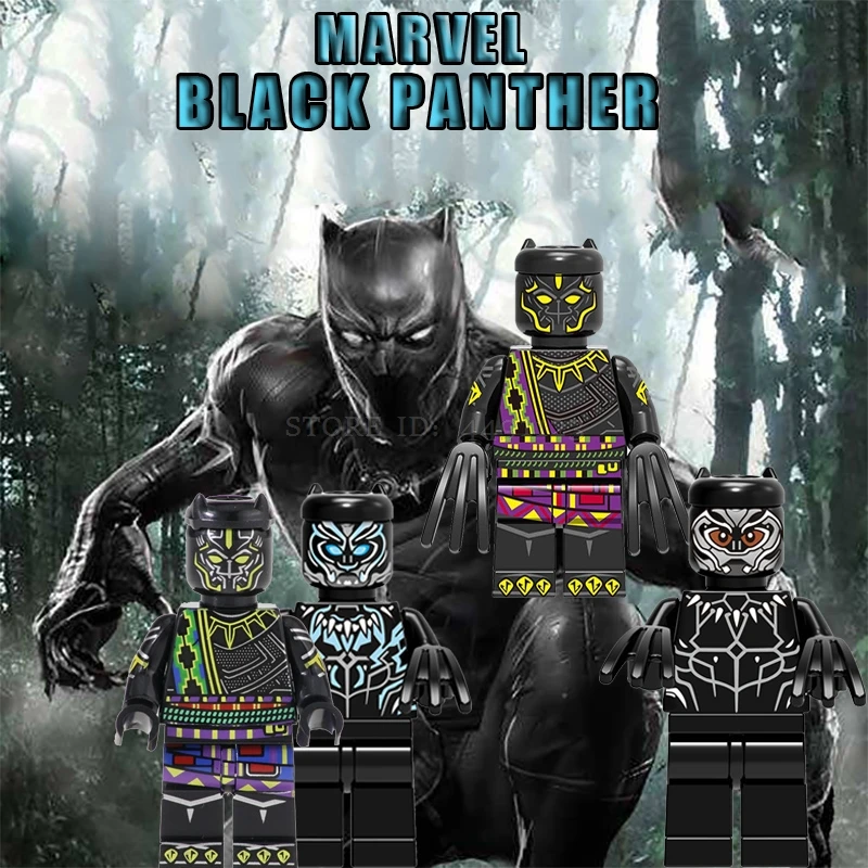 Blocks Black Panther Set Erik Killmonger Marvel Movie Avengers Endgame IronMan Thanos Hulk Black Widow Block Figures Technic Toy
Blocks Black Panther Set Erik Killmonger Marvel Movie Avengers Endgame IronMan Thanos Hulk Black Widow Block Figures Technic Toy