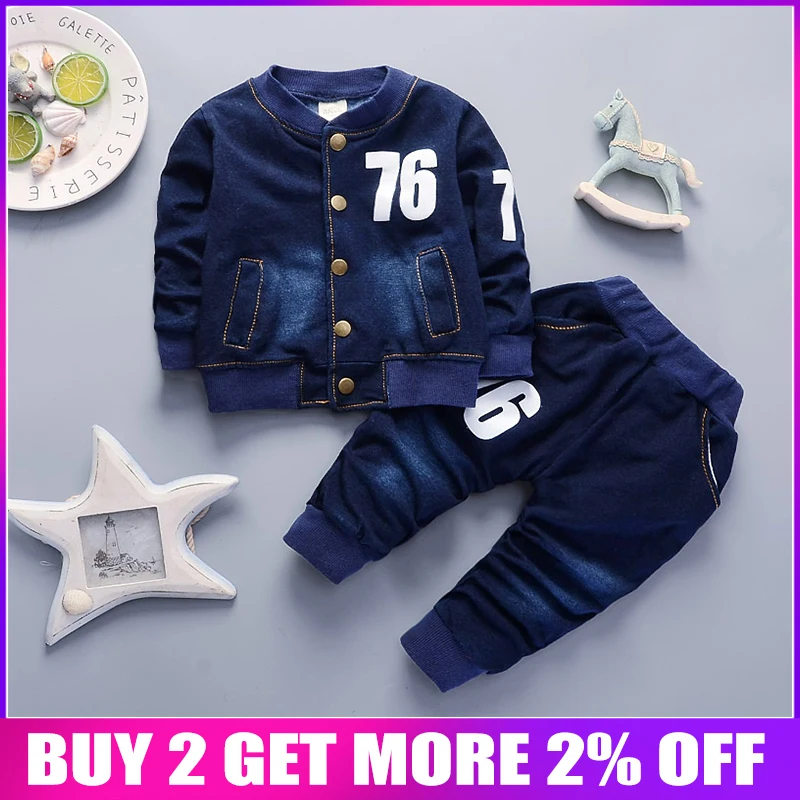 BibiCola baby boys clothing sets soring autumn kids boys casual denim sports suits boys fashion uniform clothes brand tracksuits
BibiCola baby boys clothing sets soring autumn kids boys casual denim sports suits boys fashion uniform clothes brand tracksuits