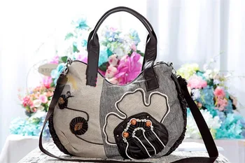 Nice String Appliques Shopping Saddle bags!Fashion National Embossing Women Shoulder&Handbags Multi-use Versatile Canvas Carrier
Nice String Appliques Shopping Saddle bags!Fashion National Embossing Women Shoulder&Handbags Multi-use Versatile Canvas Carrier