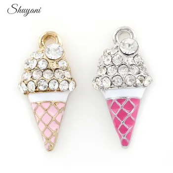 20PCS Pink Ice Cream Rhinestone Charms Pendant For Jewelry Making Findings Women Gifts
20PCS Pink Ice Cream Rhinestone Charms Pendant For Jewelry Making Findings Women Gifts