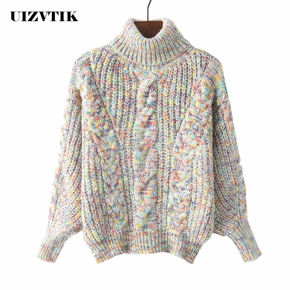 Thick Warm Autumn Winter Turtleneck Sweater Women Oversize Twisted Knitted Sweaters Casual Lantern Long Sleeve Pullover Sweater
Thick Warm Autumn Winter Turtleneck Sweater Women Oversize Twisted Knitted Sweaters Casual Lantern Long Sleeve Pullover Sweater