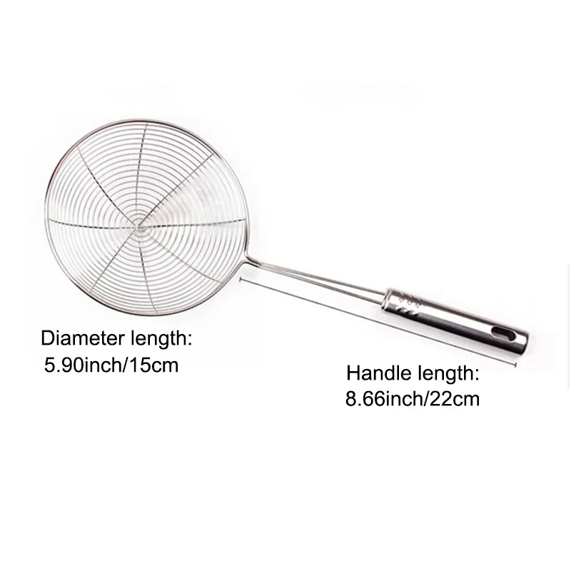 Kitchen Stainless Steel Mesh Strainer Colander Cookware Oil Strainer Flour Sifter with Handle Frying Tools HTQ99
Kitchen Stainless Steel Mesh Strainer Colander Cookware Oil Strainer Flour Sifter with Handle Frying Tools HTQ99