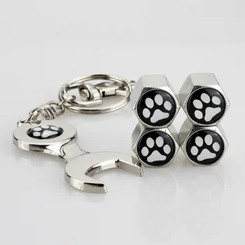 1 Set Car Stickers Cute Puppy Paw Tire Valve Caps Spanner For car tires valve caps Anti-lost Car Styling Accessory Funny Decal
1 Set Car Stickers Cute Puppy Paw Tire Valve Caps Spanner For car tires valve caps Anti-lost Car Styling Accessory Funny Decal