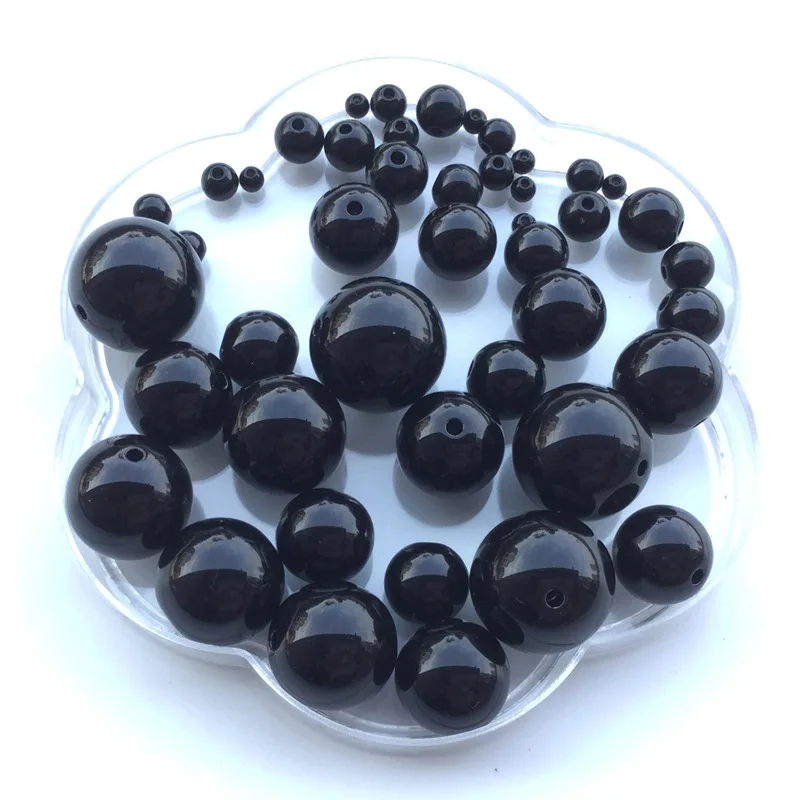 Hot wholesale Dia 4 - 20 mm.Many black round pearl imitation plastic pearl pearl/DIY jewelry
Hot wholesale Dia 4 - 20 mm.Many black round pearl imitation plastic pearl pearl/DIY jewelry