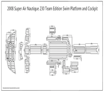 2008 Super Air Nautique 230 Team Edition Swim Platform &Cockpit EVA Teak Decking
2008 Super Air Nautique 230 Team Edition Swim Platform &Cockpit EVA Teak Decking