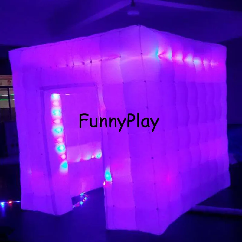 White cube portable inflatable photo booth tent inflatable photo booth enclosure with two door and colorful LED,inflatable tent
White cube portable inflatable photo booth tent inflatable photo booth enclosure with two door and colorful LED,inflatable tent