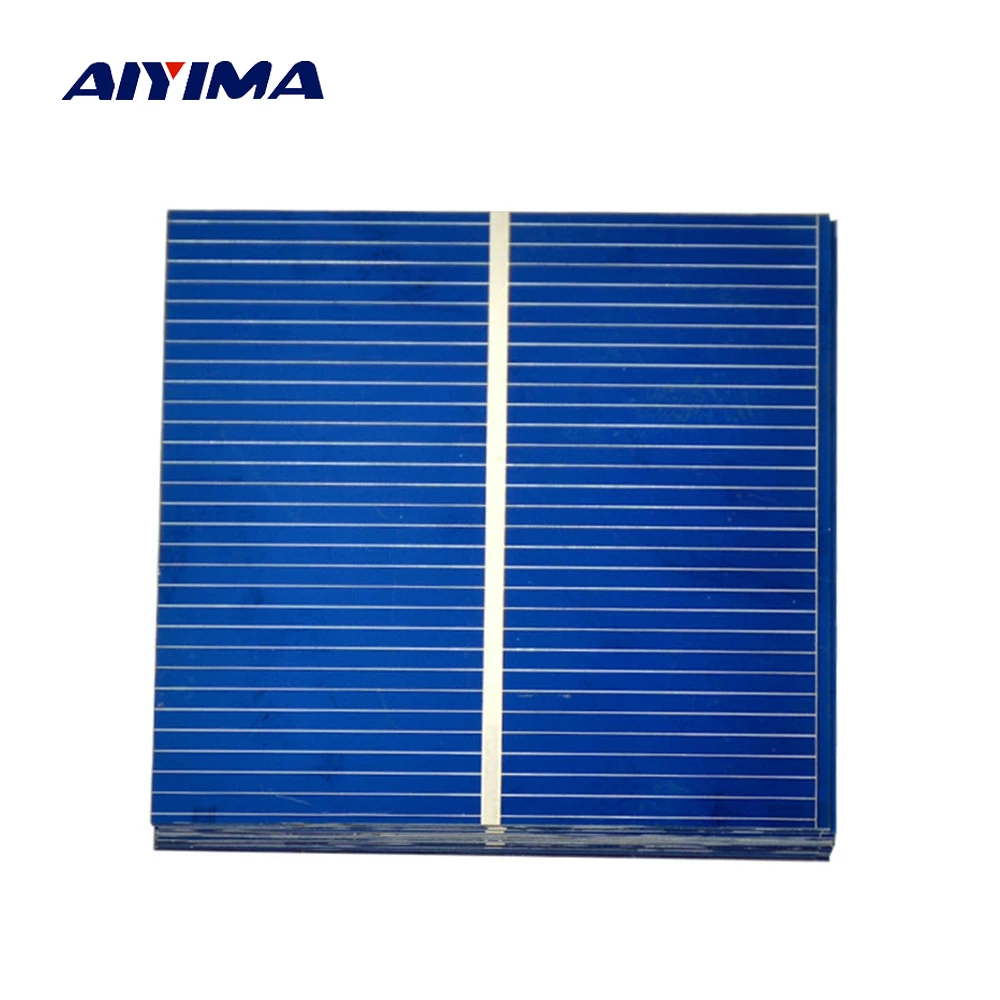 AIYIMA 50pcs Mini 52*52MM 0.43W Solar Panel Polycrystalline Solar Panel Battery Cell For Phone Charging DIY
AIYIMA 50pcs Mini 52*52MM 0.43W Solar Panel Polycrystalline Solar Panel Battery Cell For Phone Charging DIY