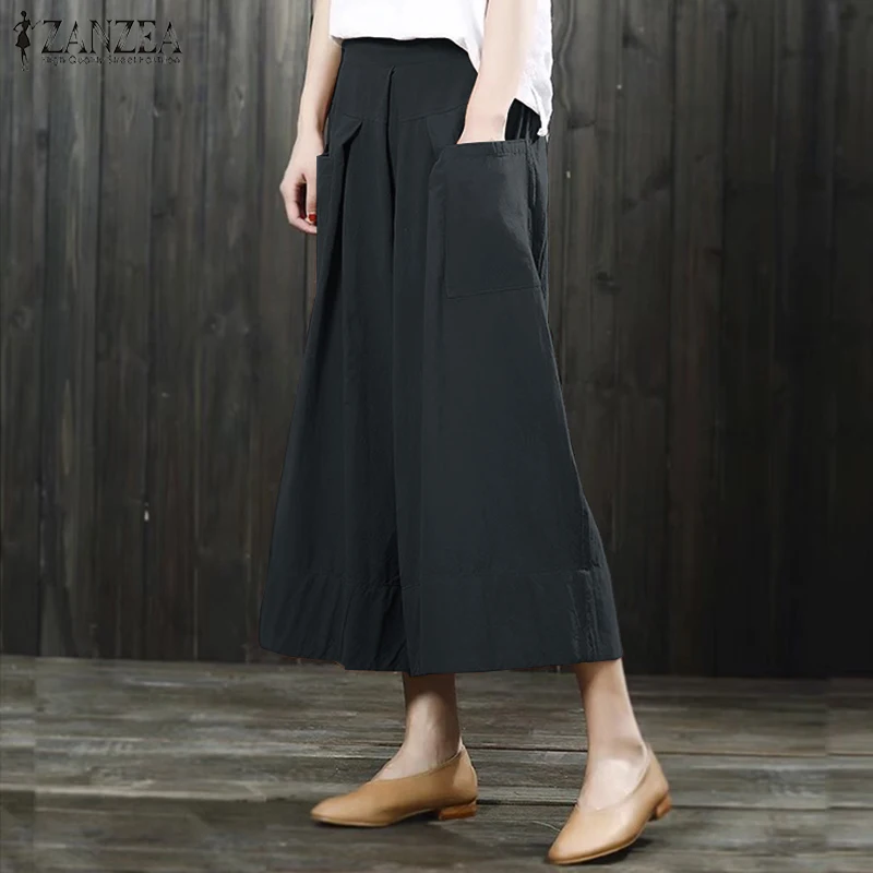 Women Vintage Cotton Skirt ZANZEA 2019 Summer Casual Elastic High Waist Long Skirt Maxi Faldas Baggy Jupe Femme Plus Size
Women Vintage Cotton Skirt ZANZEA 2019 Summer Casual Elastic High Waist Long Skirt Maxi Faldas Baggy Jupe Femme Plus Size