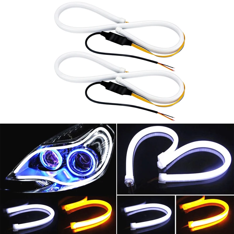 2pcs 45cm Flexible DRL Car LED Light Auto 12V Daytime Running Turn Signal Strip Lamp Headlight Assembly Waterproof
2pcs 45cm Flexible DRL Car LED Light Auto 12V Daytime Running Turn Signal Strip Lamp Headlight Assembly Waterproof