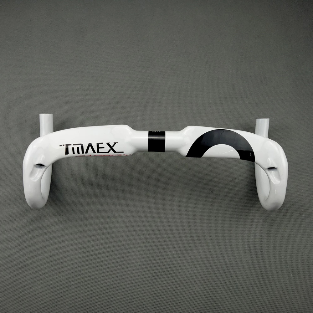 Full Carbon handlebar bent bar carbon fiber road bike handlebar white paint gloss finish 40/42/44 cm internal cable routing
Full Carbon handlebar bent bar carbon fiber road bike handlebar white paint gloss finish 40/42/44 cm internal cable routing