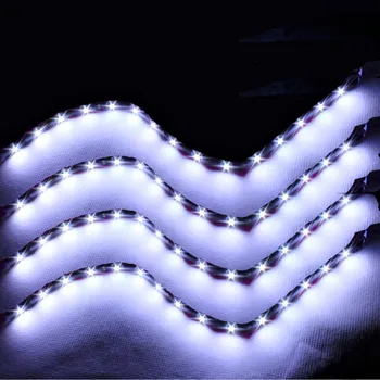EE support 4 Pcs 15 LED Strip Light 30CM Strip Lights Car Grill Flexible Waterproof SMD 12V 6 Colors Car Styling Atmosphere Lamp
EE support 4 Pcs 15 LED Strip Light 30CM Strip Lights Car Grill Flexible Waterproof SMD 12V 6 Colors Car Styling Atmosphere Lamp