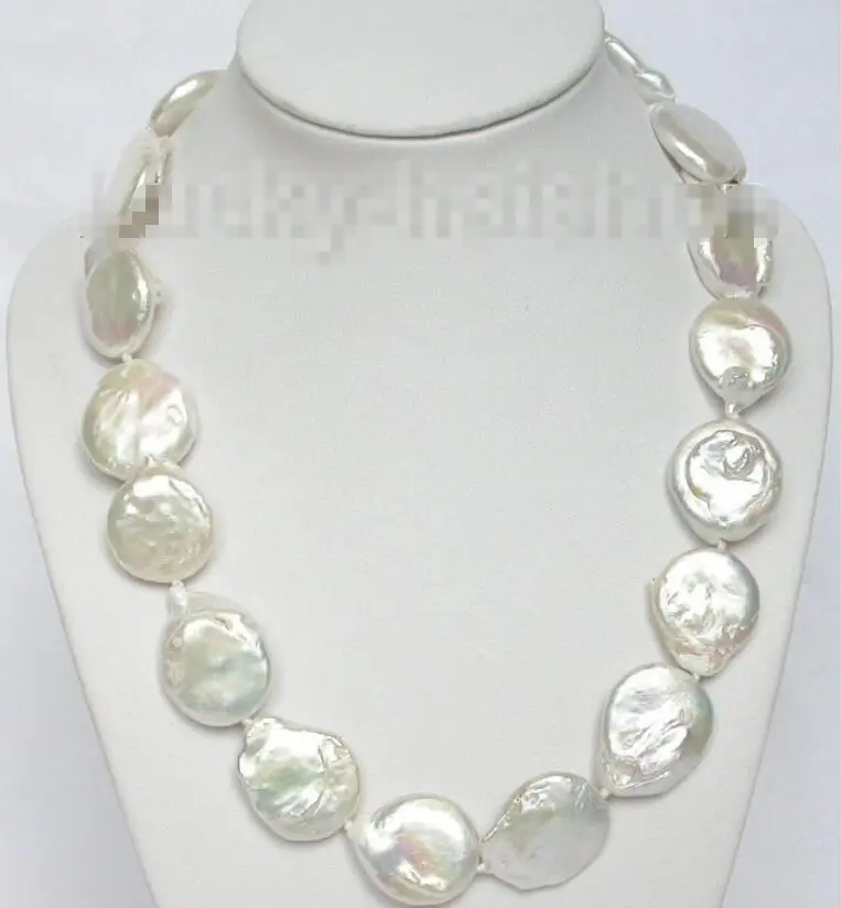 Free shipping hot sale Women Bridal Wedding Jewelry >>NEW 26mm biggest round white coin pearls necklace
Free shipping hot sale Women Bridal Wedding Jewelry >>NEW 26mm biggest round white coin pearls necklace