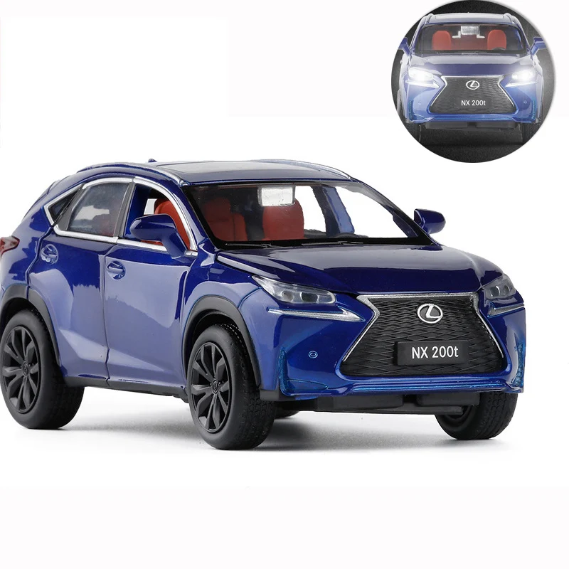 Alloy Diecast 1:32 NX200T SUV Model Metal Toy Cars With Light Sound Pull Back Vehicle Kids Toys Gifts
Alloy Diecast 1:32 NX200T SUV Model Metal Toy Cars With Light Sound Pull Back Vehicle Kids Toys Gifts