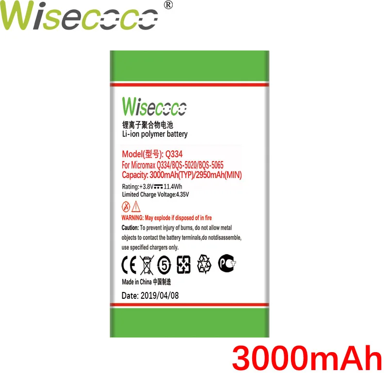 Wisecoco Q334 3000mAh Newly Produced Battery For Micromax Q334 Q 334 Cell Phone Battery Replacement + Tracking Number
Wisecoco Q334 3000mAh Newly Produced Battery For Micromax Q334 Q 334 Cell Phone Battery Replacement + Tracking Number
