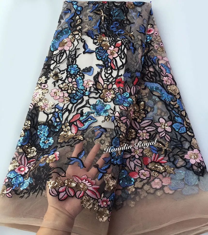 scrawl embroidery french lace African tulle fabric with 2 tunes sequins unique high quality 5 yards hot sale
scrawl embroidery french lace African tulle fabric with 2 tunes sequins unique high quality 5 yards hot sale