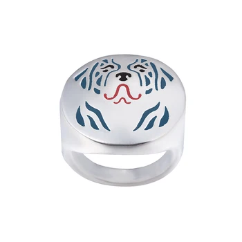 Wholesale Saint Bernard with color selection enamel ring lovers and owners-Pet best friend jewelry unisex free ship -10Pcs/Lot
Wholesale Saint Bernard with color selection enamel ring lovers and owners-Pet best friend jewelry unisex free ship -10Pcs/Lot