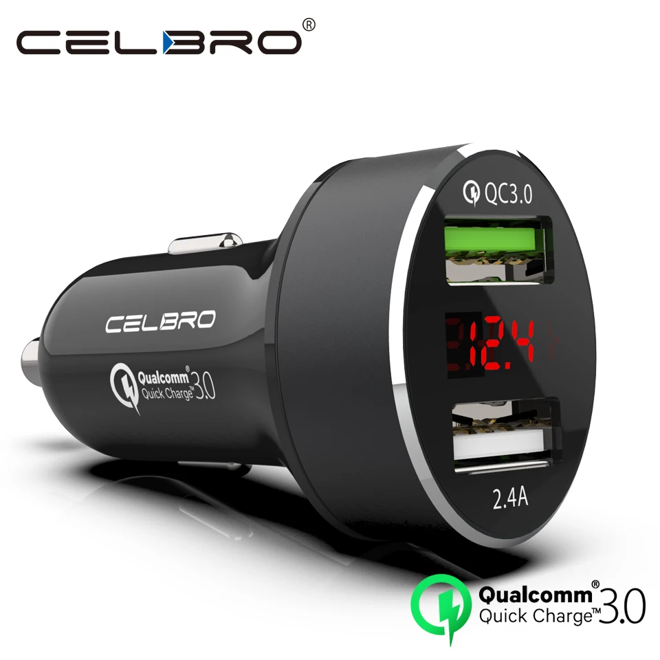LED Display Quick Charge 3.0 Car Charger Mobile Phone QC3.0 Fast Dual USB Car-charger Auto Charger for Samsung Huawei FCP Xiaomi
LED Display Quick Charge 3.0 Car Charger Mobile Phone QC3.0 Fast Dual USB Car-charger Auto Charger for Samsung Huawei FCP Xiaomi
