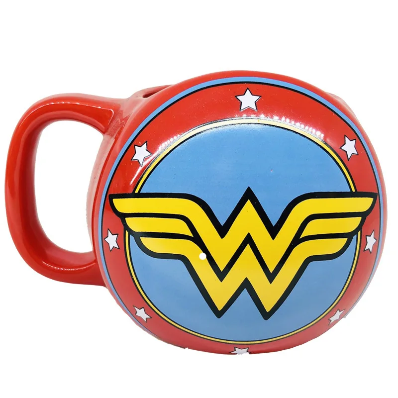 Cartoon Wonder Woman Mug Captain America shield Creative ceramic mug cup
Cartoon Wonder Woman Mug Captain America shield Creative ceramic mug cup