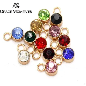 12pcs/lot 6mm Stainless Steel Gold Color Bottom Zircon Birthstone Charm From January to December DIY Charm for Jewelry Making
12pcs/lot 6mm Stainless Steel Gold Color Bottom Zircon Birthstone Charm From January to December DIY Charm for Jewelry Making