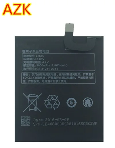 AZK 1PCS 100% New 3000mAh LT55C battery for LeEco Letv Le 1S X500 One S LT55C phone battery+ Tracking Code
AZK 1PCS 100% New 3000mAh LT55C battery for LeEco Letv Le 1S X500 One S LT55C phone battery+ Tracking Code