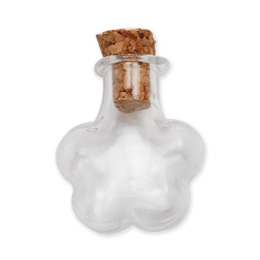 

Plum shaped Clear Wishing Glass Bottle Jars With Corks For Lovers, New Design Glass Message Vials With Stopper