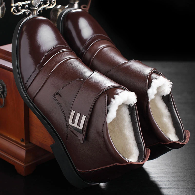New fashion men's leather plus velvet winter warm leather boots cold boots ankle boots business dress men's leather shoes (37-46
New fashion men's leather plus velvet winter warm leather boots cold boots ankle boots business dress men's leather shoes (37-46