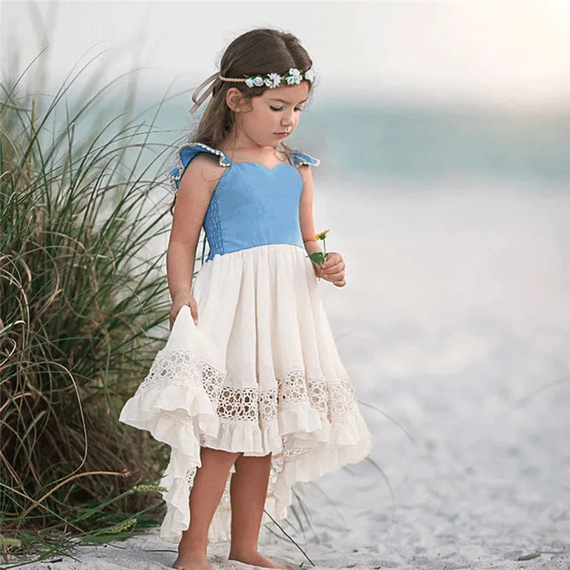 Toddler Baby Kids Girls Lace Ruched clothes summer prom dresses Ruffles Beach Dress Princess Dresses Clothes vestido juvenil 4JJ
Toddler Baby Kids Girls Lace Ruched clothes summer prom dresses Ruffles Beach Dress Princess Dresses Clothes vestido juvenil 4JJ