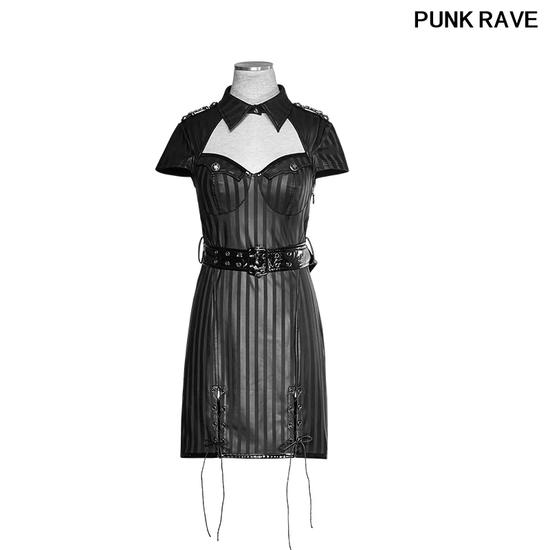 Fashion Military Striped PU Uniform Casual dresses Gothic Punk Women Novelty Halloween Christmas Dress PUNK RAVE Q-305
Fashion Military Striped PU Uniform Casual dresses Gothic Punk Women Novelty Halloween Christmas Dress PUNK RAVE Q-305