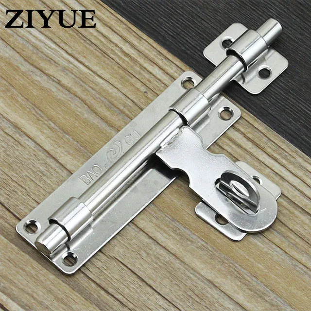Image Free Shipping 4 Inch  Stainless Steel Bolt Door Latch Iron