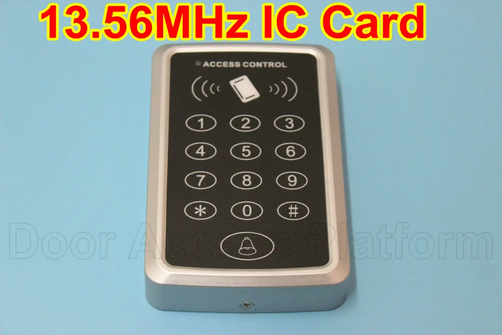 Code+IC Card standalone access control machine, M1 IC card 13.56MHz, Password terminal machine reader MF card door entrance gate
Code+IC Card standalone access control machine, M1 IC card 13.56MHz, Password terminal machine reader MF card door entrance gate