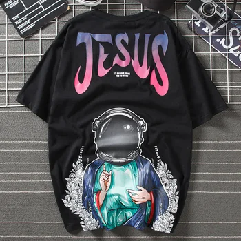 2019 Summer Harajuku Jesus Printing Short Sleeve Unisex Women Femme Loose T Shirt Casual Men T-Shirt Tops Tees 
2019 Summer Harajuku Jesus Printing Short Sleeve Unisex Women Femme Loose T Shirt Casual Men T-Shirt Tops Tees