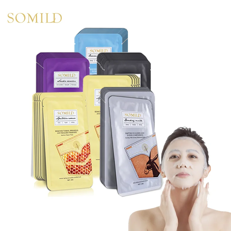 SOMILD Donkey Milk Whitening Mask Hyaluronic Acid Moisturizing Facial Mask Skin Care Anti Wrinkle Korean Face Mask Cosmetics
SOMILD Donkey Milk Whitening Mask Hyaluronic Acid Moisturizing Facial Mask Skin Care Anti Wrinkle Korean Face Mask Cosmetics