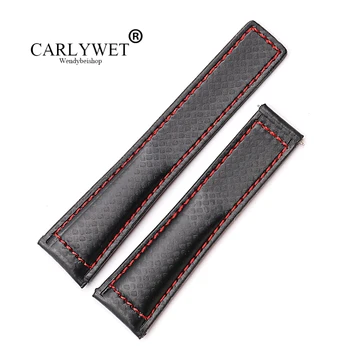 CARLYWET 20 22mm Wholesale Black With Red Stitches High Quality Genuine Leather Replacement Watch Band Strap Belt
CARLYWET 20 22mm Wholesale Black With Red Stitches High Quality Genuine Leather Replacement Watch Band Strap Belt